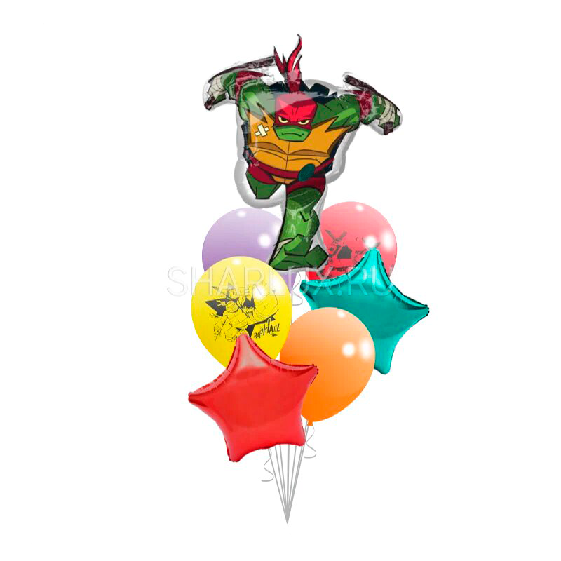 Фонтан из разноцветных шаров, Черепашки ниндзя
