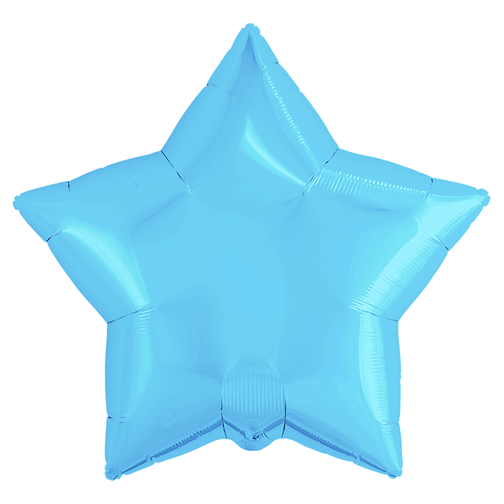 Шар звезда холодно-голубой, 46 см