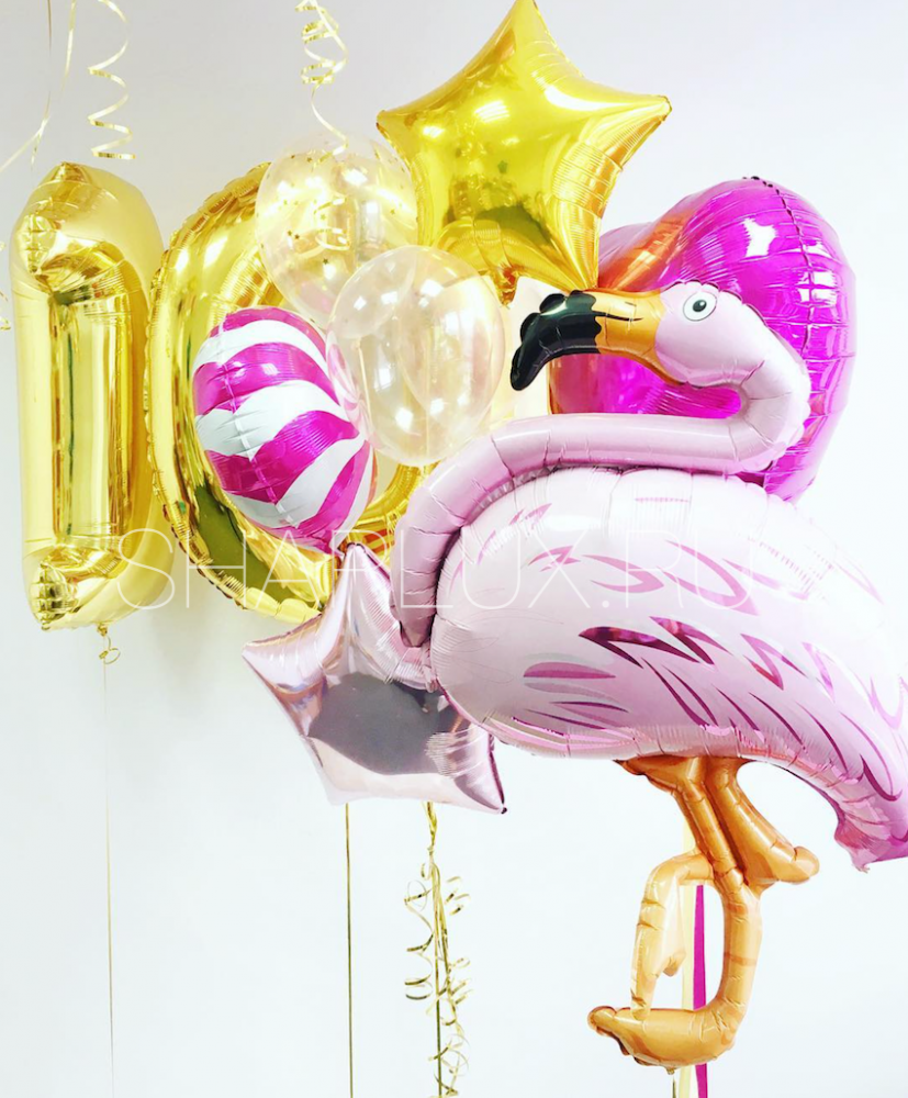 Шары на день рождения Фламинго