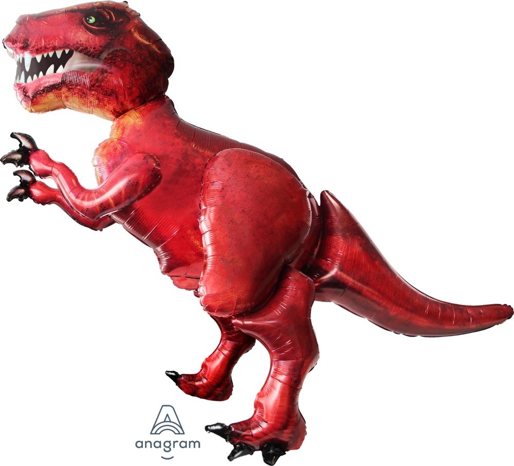 Шар ходячая фигура Динозавр, красный