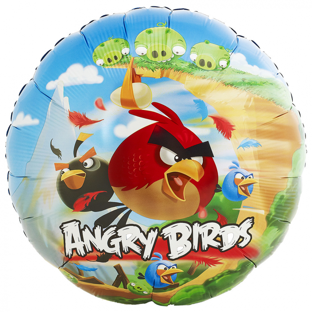 Воздушный шар круг, Angry Birds
