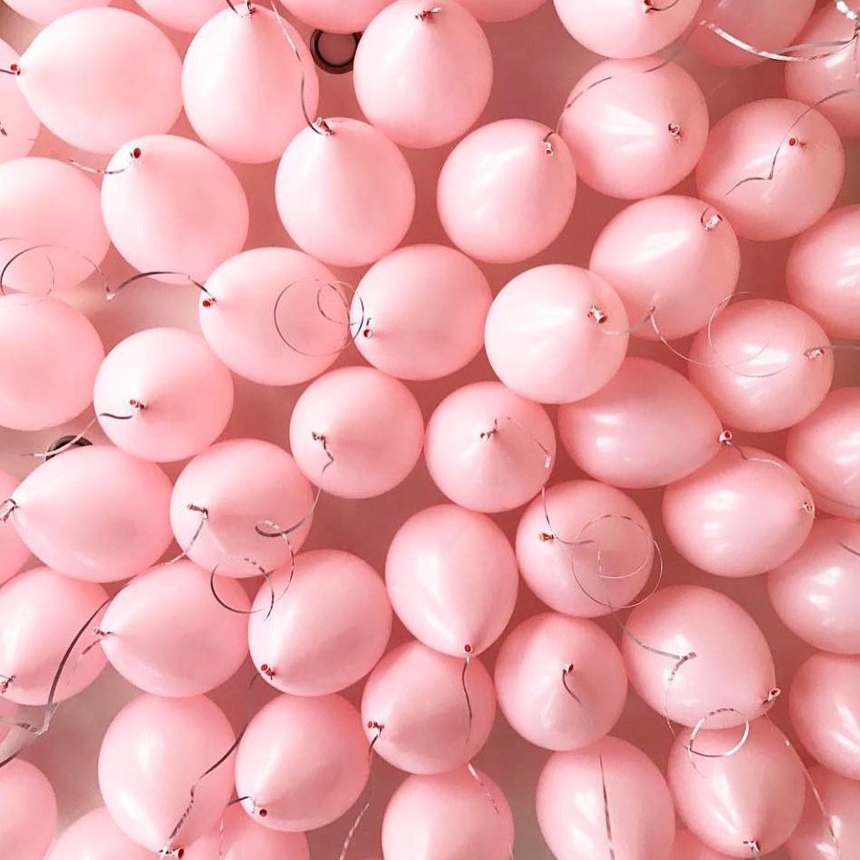 Нежные шары под потолок «Розовые»