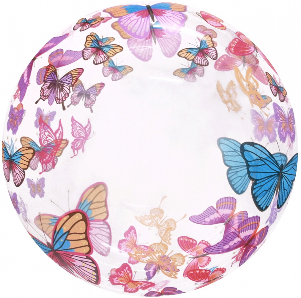 Воздушный шар сфера 3D Bubble, Бабочки