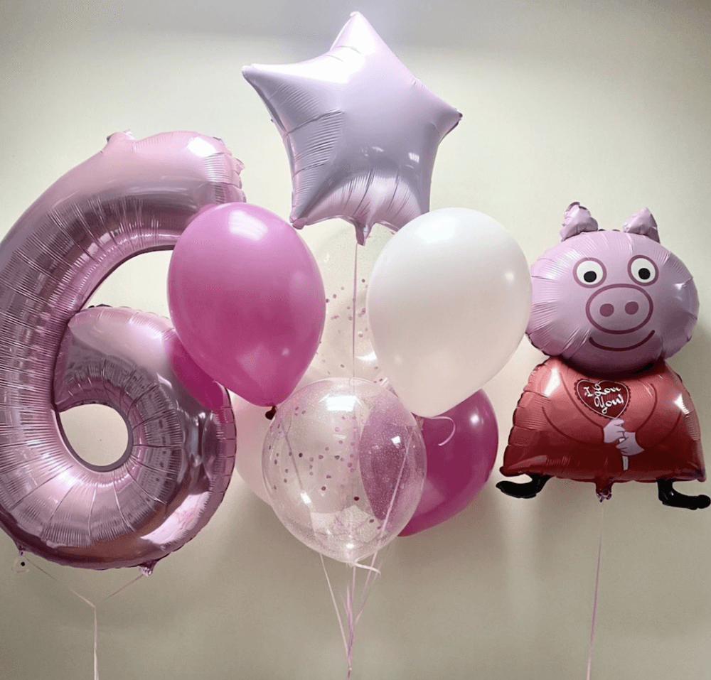 Шарики на день рождения девочке или мальчику, Свинка Пеппа