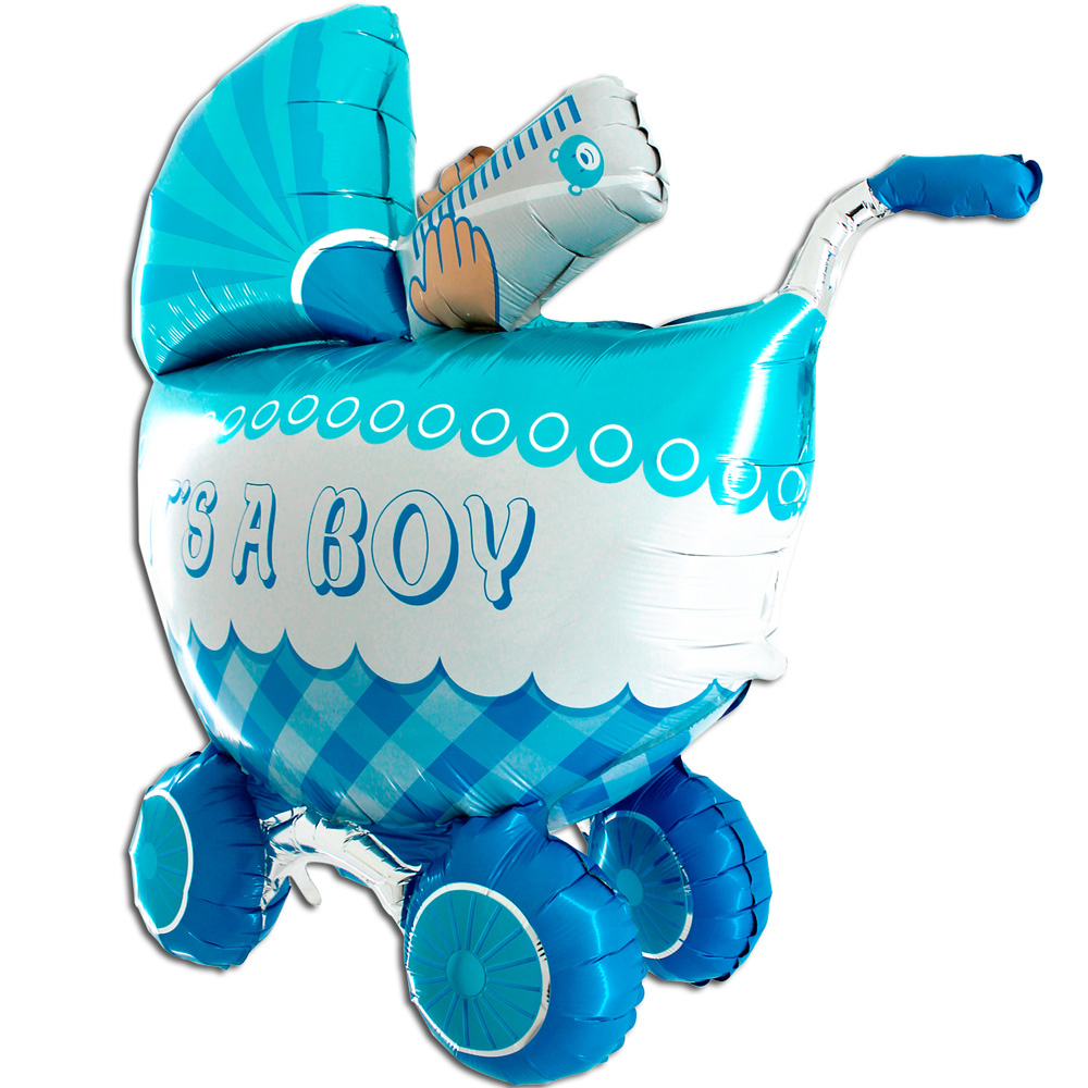 Шар Фигура, Детская коляска для мальчика 3D, голубой