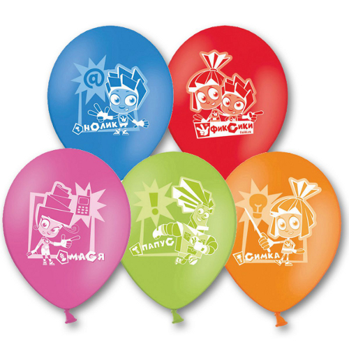 Воздушный шар пастель ассорти Фиксики