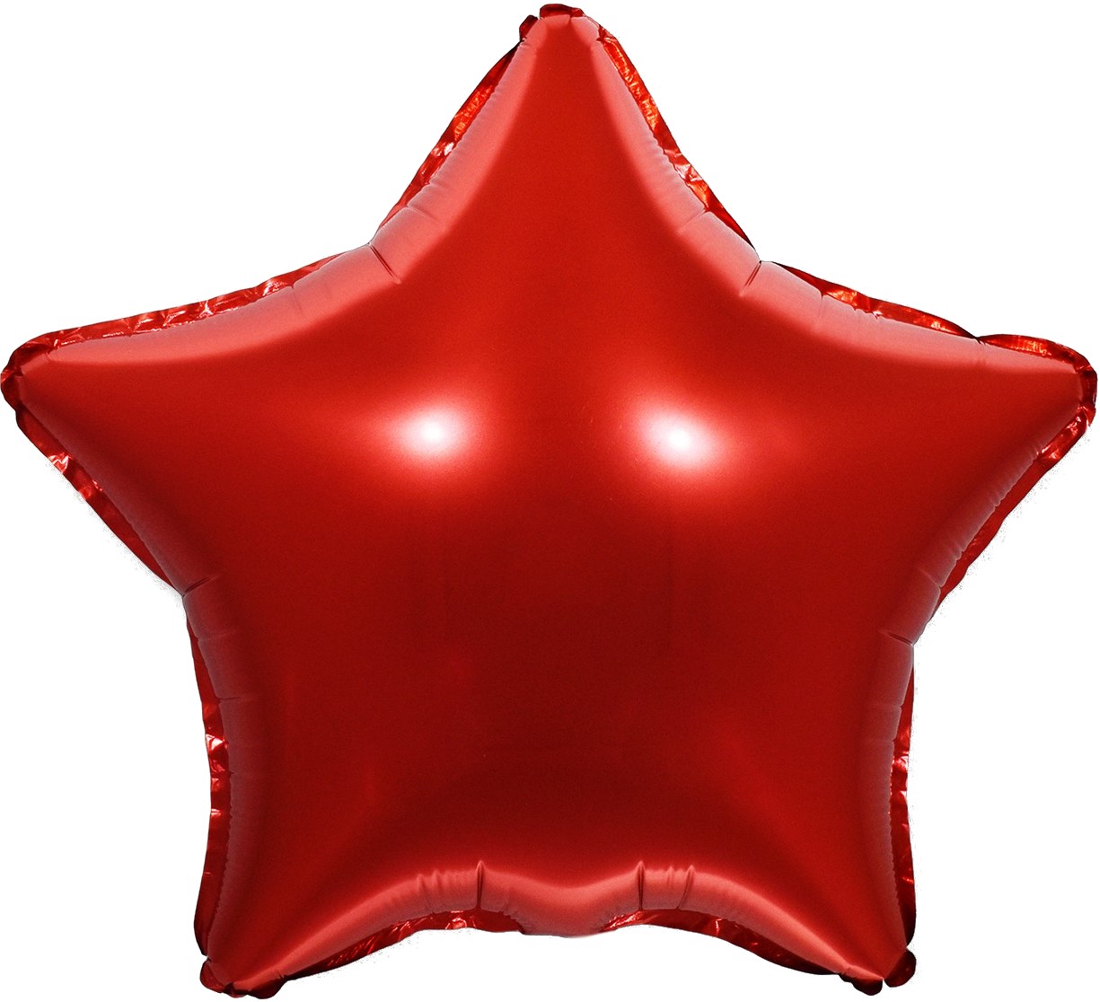 Фольгированный шар звезда красный, 46 см