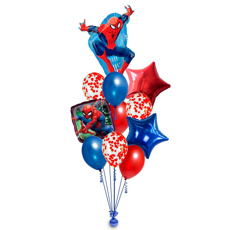 Фонтан из воздушных шаров Человек паук