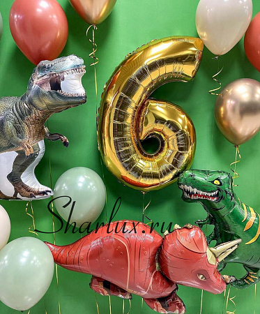 Воздушные шарики динозавры для мальчика