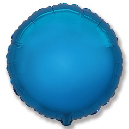 Шар круг синий, 46 см