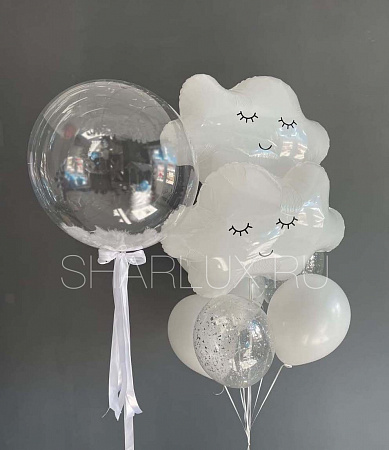 Букет воздушных шаров "Нежные облака"