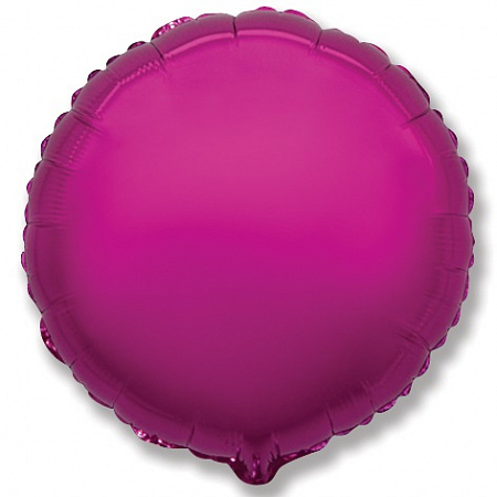 Фольгированный шар круг пурпурный