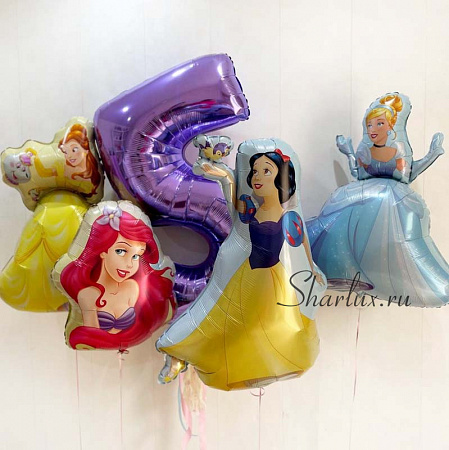 Воздушные шары принцессы на 5 лет девочке