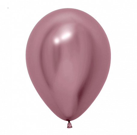 Шар хром Розовый, 30 см