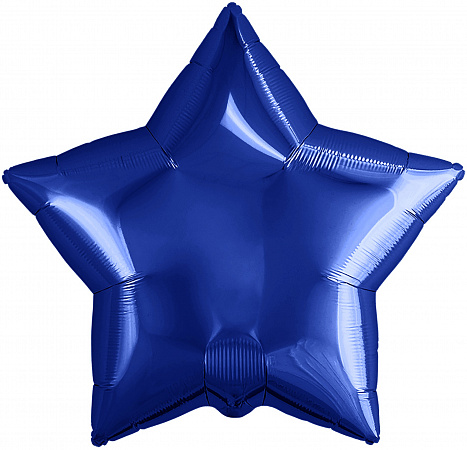 Шар звезда темно-синий, 46 см
