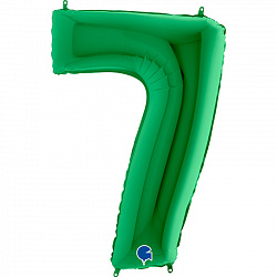 Фольгированный шар цифра 7, Зелёный