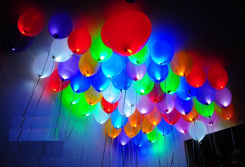Светящиеся шары Разноцветные