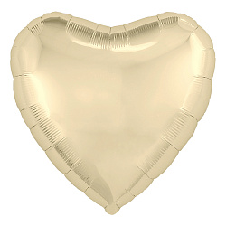 Фольгированный шар сердце шампань