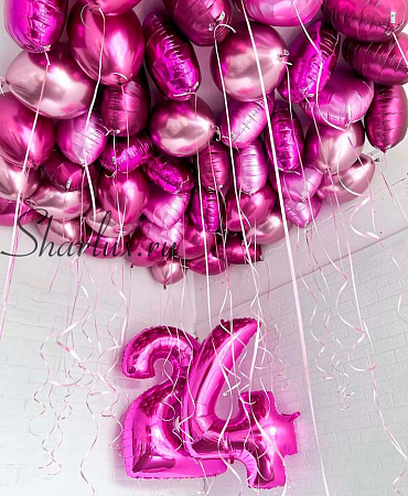 50 шаров на день рождения девушки