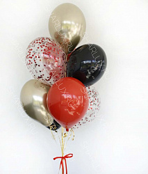 Связка шаров на день рождения девушке