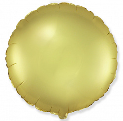 Шар круг золото сатин, 46 см