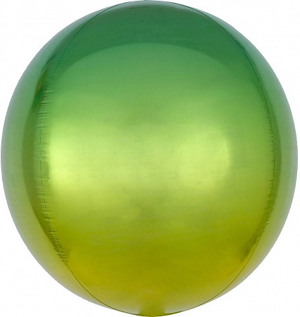 Большой шар 3D Зеленый градиент
