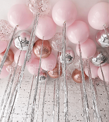 30 шаров под потолок "Розовые облака"