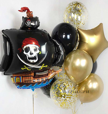 Букет шаров для детей , Пиратский корабль