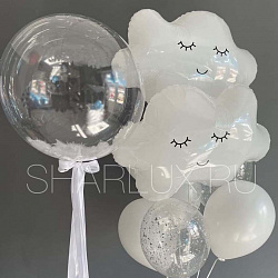 Букет воздушных шаров "Нежные облака"